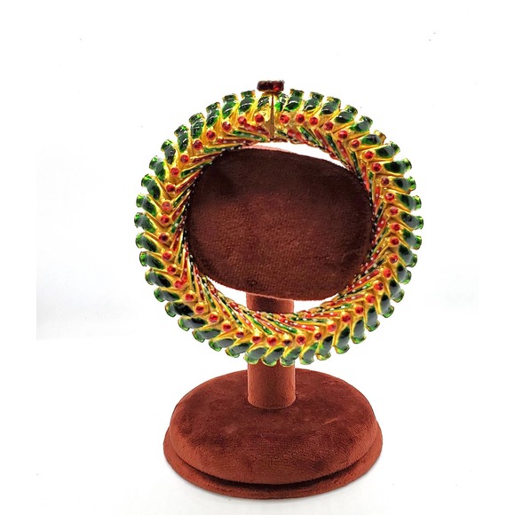 24k Gold and silver Bangle - Picture 2 of 10